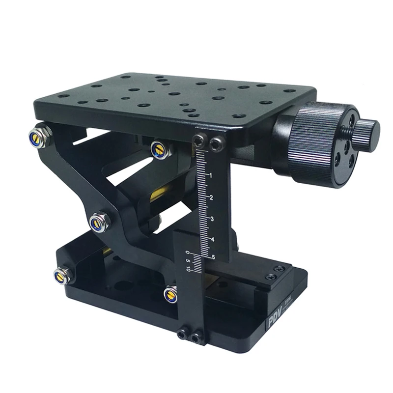 

PT-SD408 (with ruler) High Precise Manual Lift Z-axis Manual Lab Jack Elevator Optical Sliding Lift lifting platform 60mm Travel