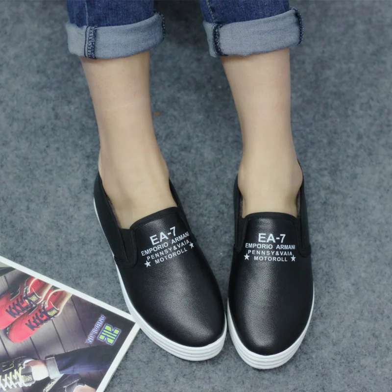 

The leather shoes manufacturers winter leisure shoes to help students with low lazy cashmere thickened pedal loafer Korean