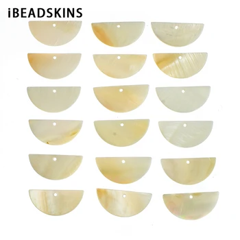 

New arrival! 30x15mm 100pcs/lot shell semicircle-shape charms for Stud earring/earrings accessories/Earring parts