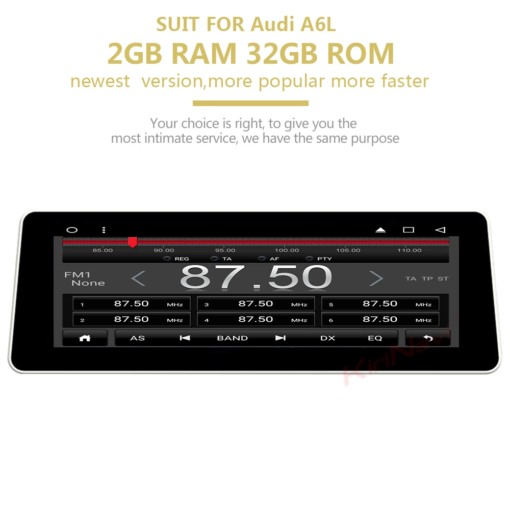 Discount KiriNavi 8 Core Android9.1 2+32G PX5  15.5" car dvd player for AUDI A6 A6L 2013-2019 WIFI Bluetooth car radio gps navigation 1
