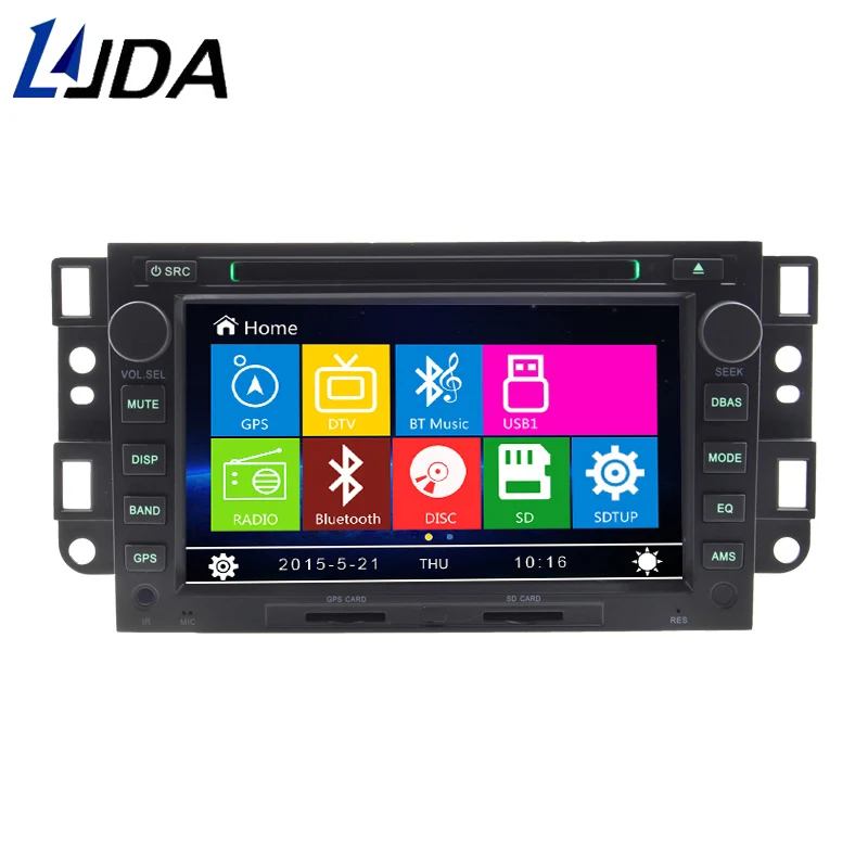 LJDA 2 Din 7 дюймов Автомобильный dvd-плеер для Chevrolet Captiva Epica Lova Bluetooth gps навигация радио мультимедиа 1080P RDS карты FM AM