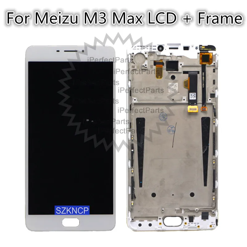 ЖК дисплей 6 0 дюйма для MEIZU M3 Max сенсорный экран с рамкой запасные части