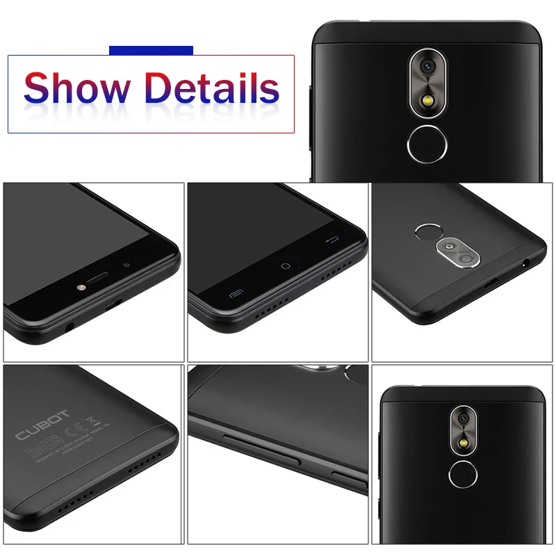 Cubot R9 4 ядра MT6580 Android 7 0 отпечатков пальцев 2 Гб Оперативная память 16 Встроенная