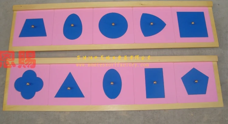 

metal insets on stands draw geometry shapes baby premium quality montessori materials educational earning toys wooden toys4001