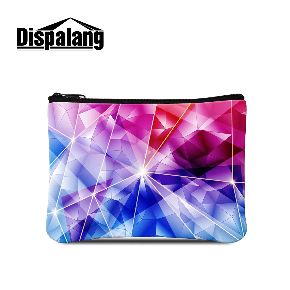 

Dispalang 3D lightning printing small women coin purse girls fashion mini shopping bags lady change purses card bag cash wallets