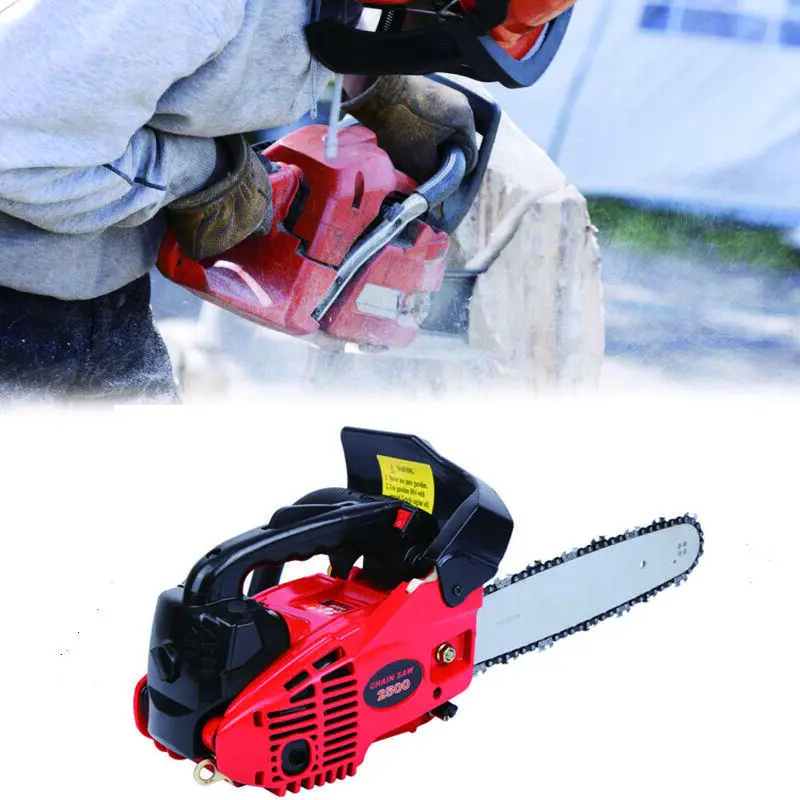 

Yonntech 25.4CC 10 inch Petrol Top Handle Chainsaw GR2500 Gasoline 2-stroke Recoil Chain Saw