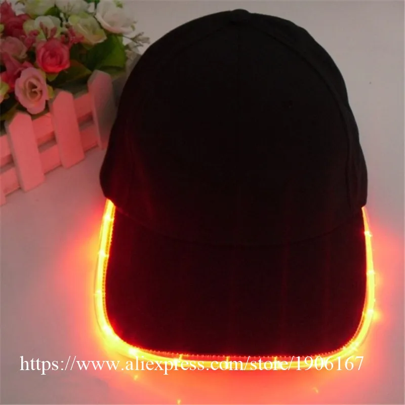 New Fashion Glow in Dark Light Up LED Hat Baseball Caps Luminous Holiday Hat Unisex14