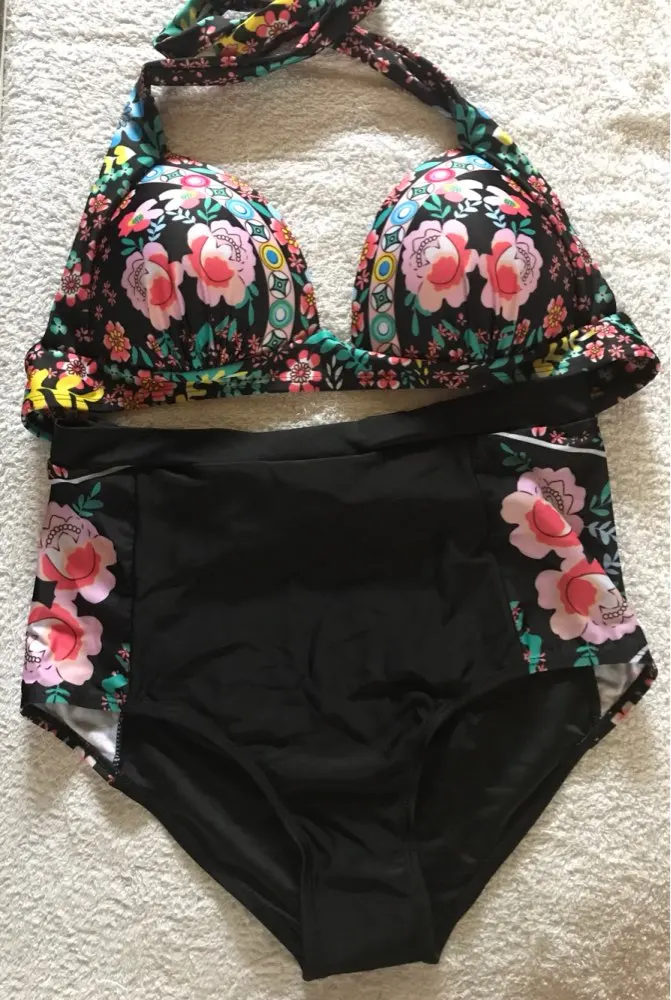 2017 Plus Size Women Bikini Sexy Print Push Up Bikinis Black Swimwear Maillot De Bain Biquini Beach Swimsuit Bathing XXXL BJ068 plus-size-black-swimsuit : image 2017 Plus Size Women Bikini Sexy Print Push Up Bikinis Black Swimwear Maillot De Bain Biquini Beach Swimsuit Bathing XXXL BJ068 plus-size-black-swimsuit