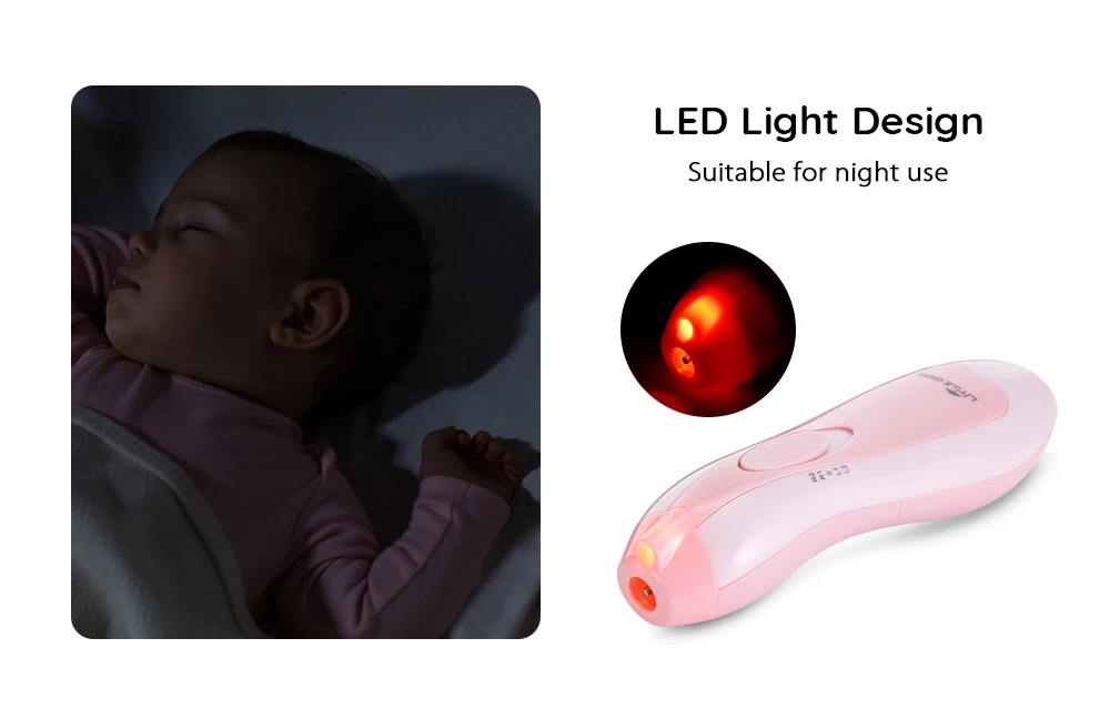 6-в-1 пилка для ногтей для младенцев для ног и ногтей Электрический маникюрный набор несколько уровней скорости безопасно уход за детскими ногтями инструмент с светодиодный свет