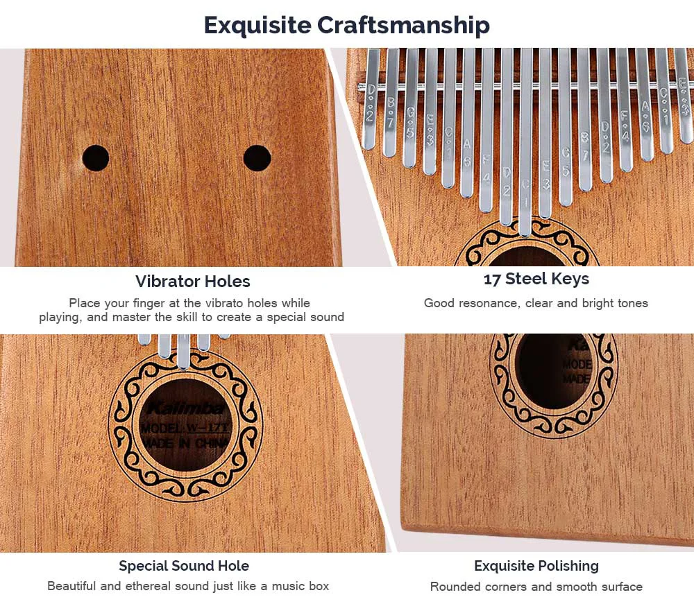 17-tone Kalimba Thumb Piano