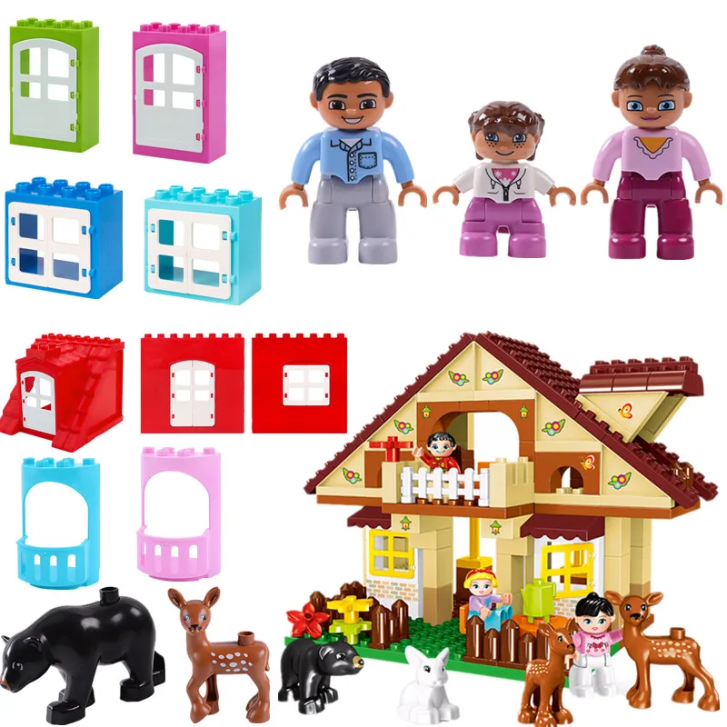 

Diy Family figures Building Blocks Parts Accessories Christmas education Toys For Children gift