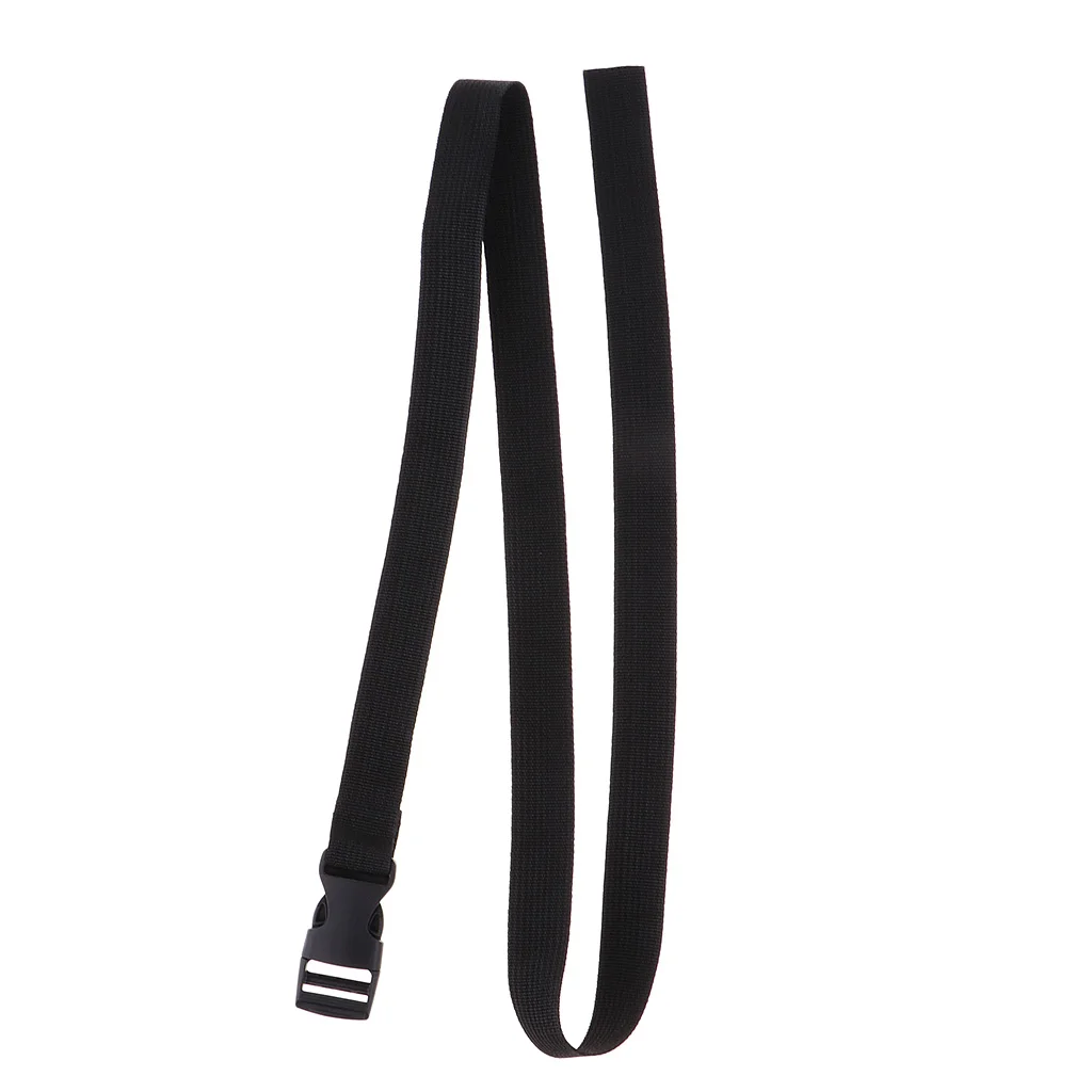 Quick Release Buckle Black Luggage Strap 120cm Long Tie Pull Webbing Cord