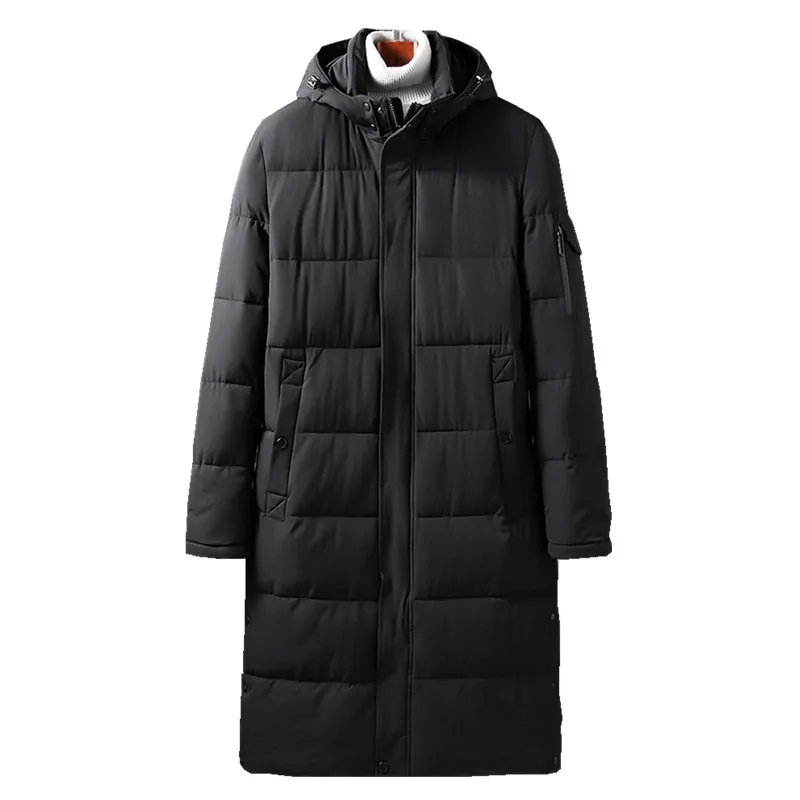 Длинная зимняя куртка размера плюс 8XL 7XL 6XL 5XL Мужская брендовая одежда мужское