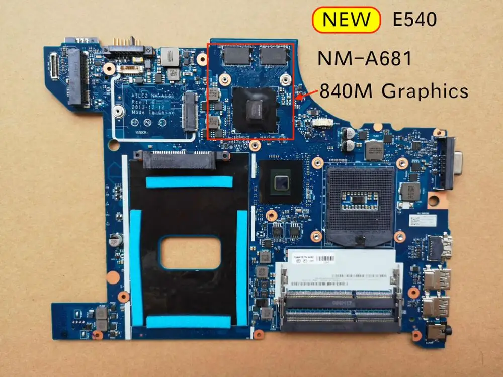 شحن مجاني 04x4786 لينوفو ثينك باد إيدج E540 اللوحة المحمول AILE2 NM-A161 مع المدمج في GPU