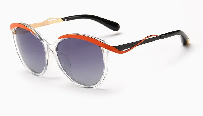 Новинка, летний гофрированный поляризационные солнцезащитные очки для женщин, oculos de sol Gafas de feminino a248