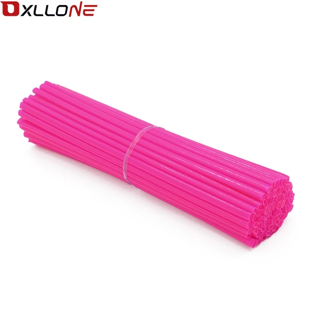 72 piece Motorcycle Wheel Rim Spoke Skins Covers Wrap Tubes White Red Dark blue Sky Blue Yellow Purple Pink Green Orange Grass Pink