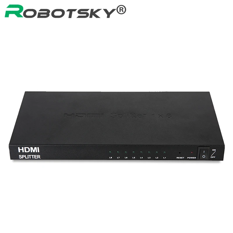 3D 1080P V1.4 1x8 8 Ports HDMI Audio Video Switch Adapter 1 In 8 Out HDMI Switcher Splitter for HDTV PC DVD XBox PS4 1 in 2 out ports hdmi 1 03b splitter