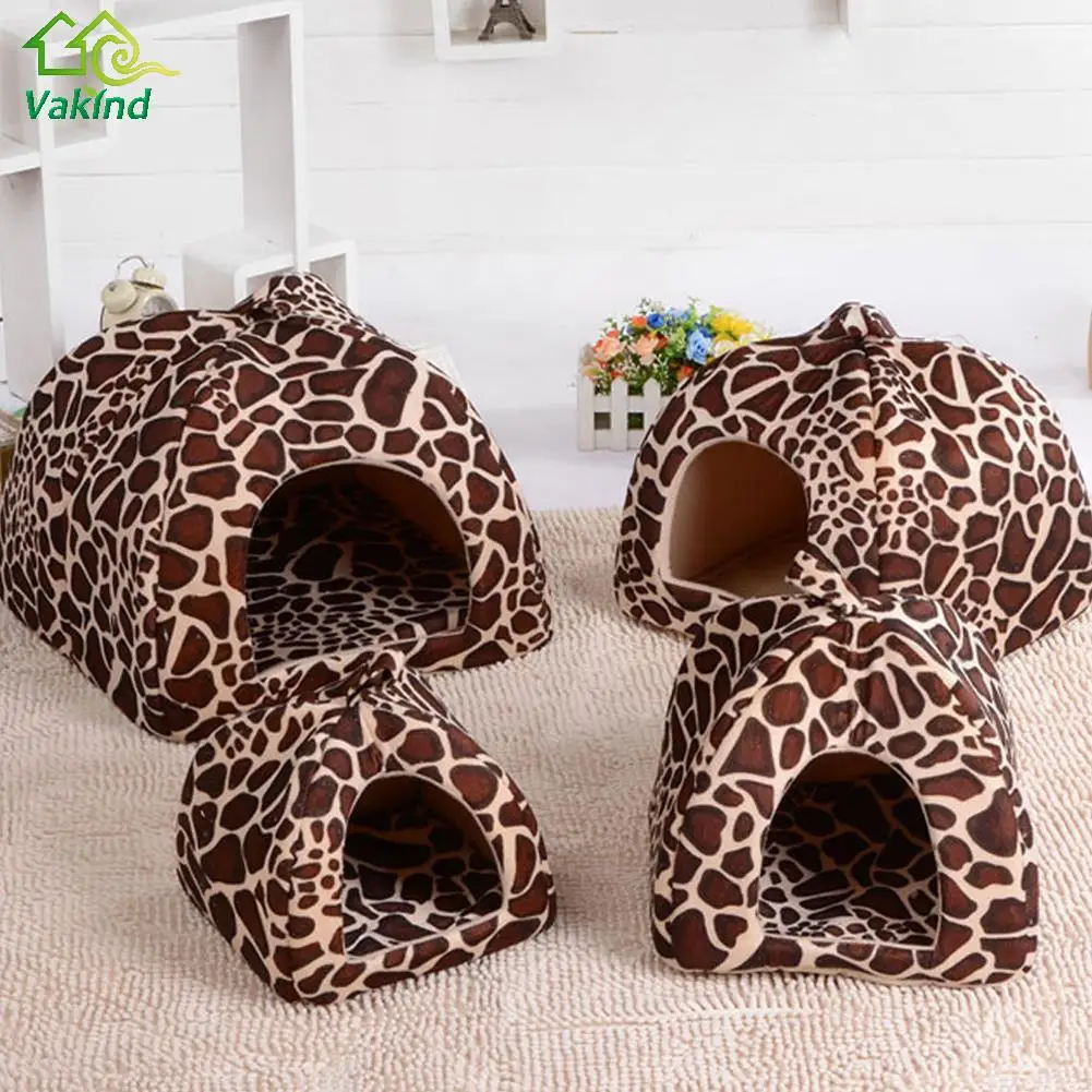 Foldable Dog Kennel Bed For Dogs Cats Animals Pet House Strawberry Leopard Bed Warm Animal Pet House S-XXL Foldable Dog Kennel Bed For Dogs Cats Animals Pet House Strawberry Leopard Bed Warm Animal Pet House S-XXL
