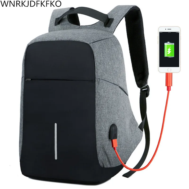 Men's Backpack Men Laptop Backpack For 15 inch USB Charging Anti-theft Bags Ladies School Backpack