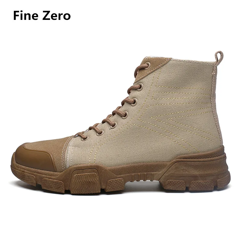 Fine Zero/мужские ботинки; зимние мужские Ботильоны; модные ботинки-дезерты; мужская повседневная обувь; уличные рабочие ботинки; Tenis Masculino Adulto