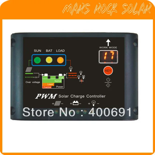 

(12V/24V,30A) PWM solar power intelligent controller / regulater,double digital display, workable for home system or solar light