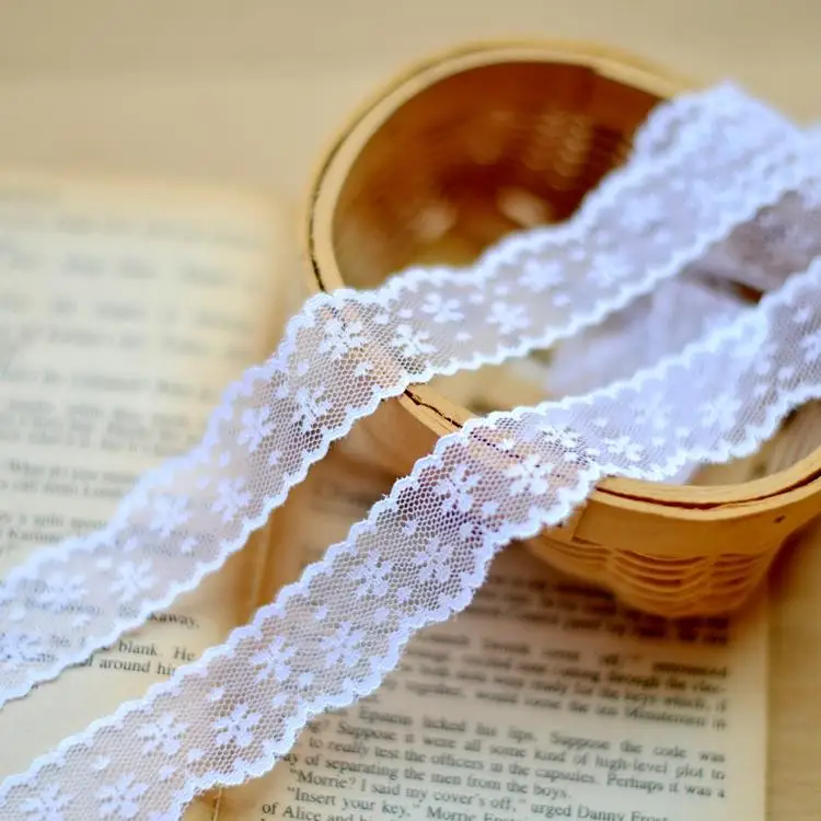 

DIY white lace polyester lace doll lace accessories 2.5cm width