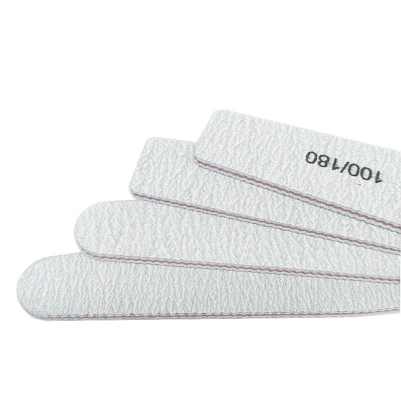 Bloco de Lixa de Unha Lixas de Unha Polonês da Arte do Unha Lote Atacado 100 180 Grit Diamante Cinza uv Gel Manicure Pedicure Tampão Ferramentas 50 Pçs - 9 High Quality Beleza e saúde