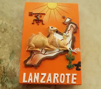 

Lanzarote, Spain Tourist Travel Souvenir 3D Resin Decorative Fridge Magnet Craft GIFT IDEA
