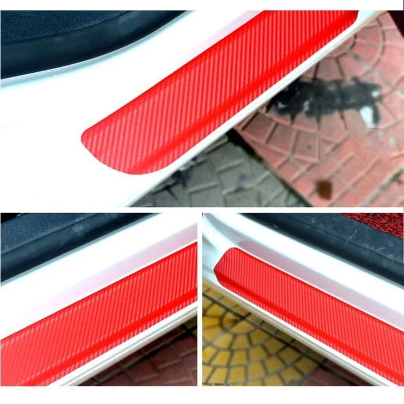 4 шт. автомобиль Стайлинг для Ford Fiesta 2009 2017 двери автомобиля Scuff Подоконник