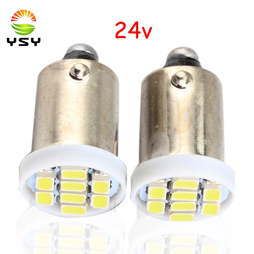 

YSY High Quality T11 T4W BA9S 8 SMD 1206 LED Interior Light Bulb Wedge Auto Reading Dome Lamps Car Marker Light 24V White