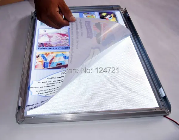 Displays de Sinalização de Publicidade Publicidade ao ar Caixa de Luz Quadro de Cartaz 400mm x 600mm ao ar Livre Fino Led 2 board led lights