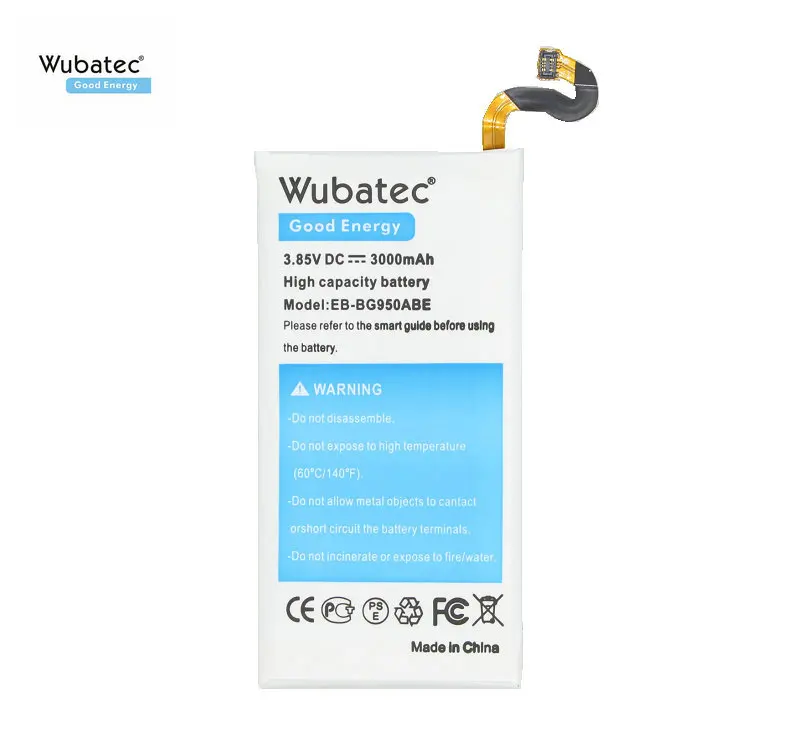 Wubatec 1x3000mAh EB-BG950ABE Сменный аккумулятор для Samsung Galaxy S8 G950 G950F G950A G950T G955S G950P G950U |