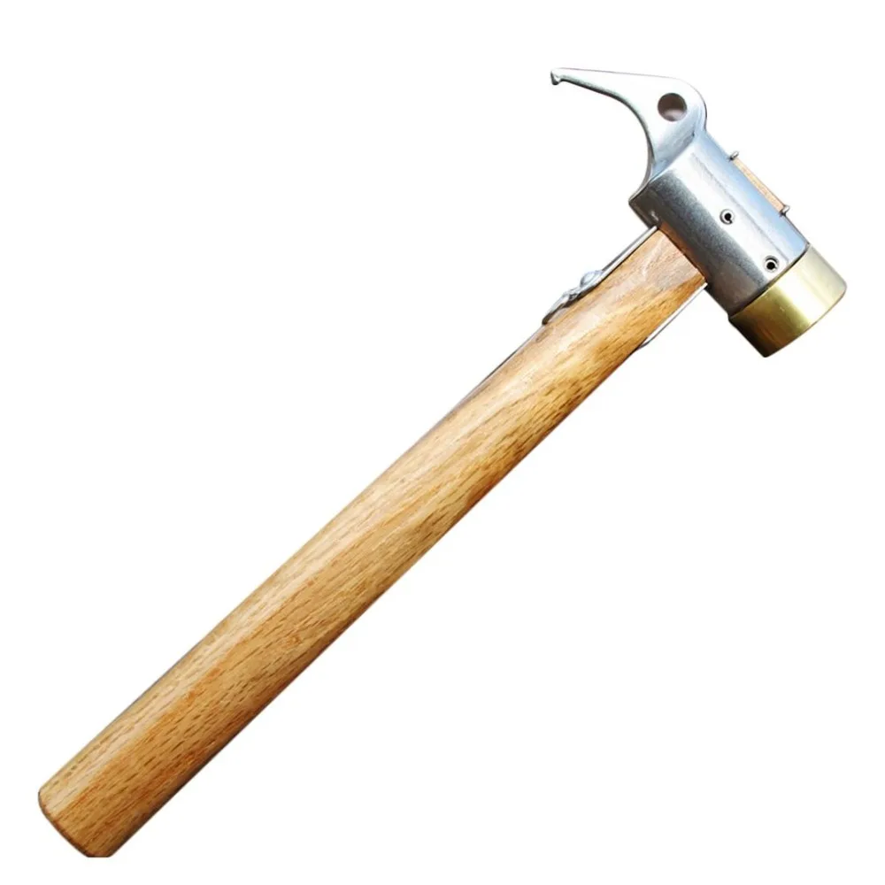 Buy Ergonomic Wooden Handle Camping Brass Peg Hammer