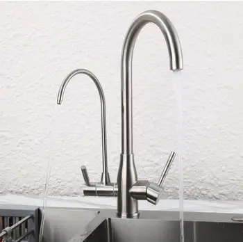 

Filter Kitchen Faucets Deck Mounted Mixer Tap 360 Rotation with Water Purification Features Mixer Tap Crane For Kitchen