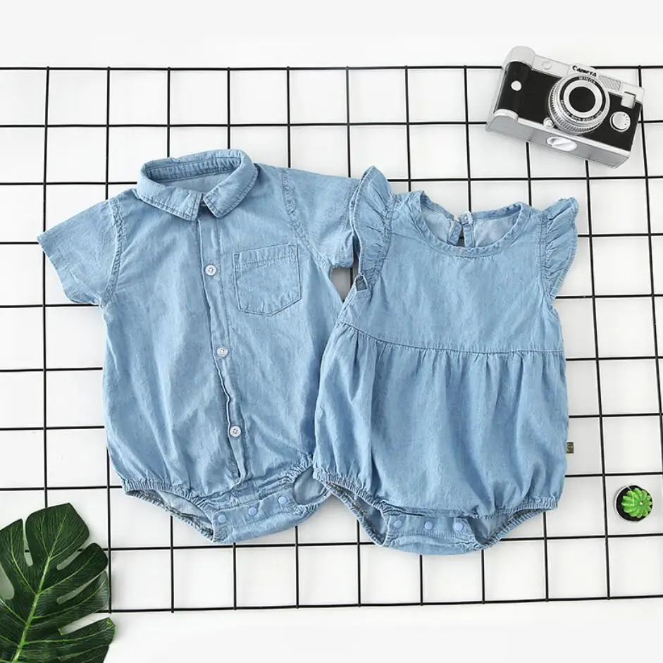jean romper outfit