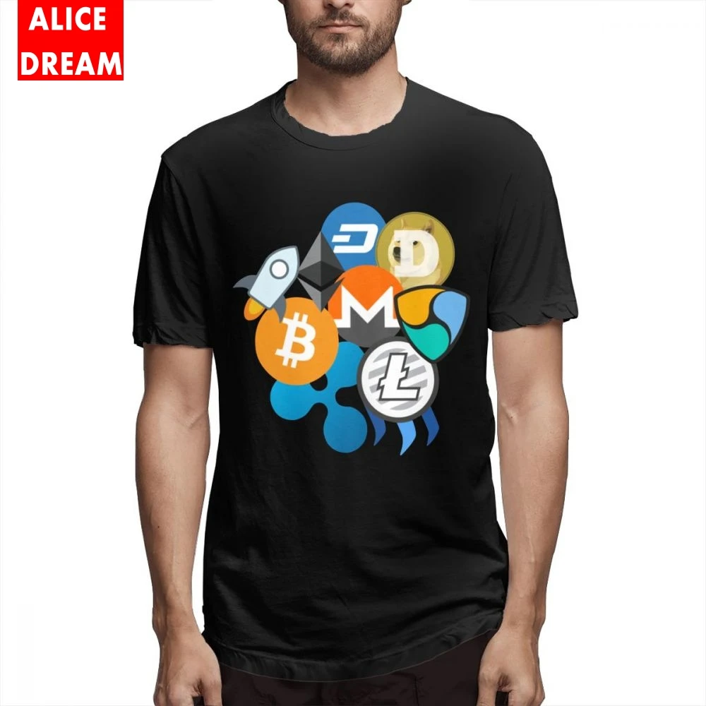 Bitcoin Ripple Ethereum Litecoin NEM Dash Monero Stellar Lumens Steem Cryptocurrency T-Shirt Round Neck Alicedream T Shirt Bitcoin Ripple Ethereum Litecoin NEM Dash Monero Stellar Lumens Steem Cryptocurrency T-Shirt Round Neck Alicedream T Shirt