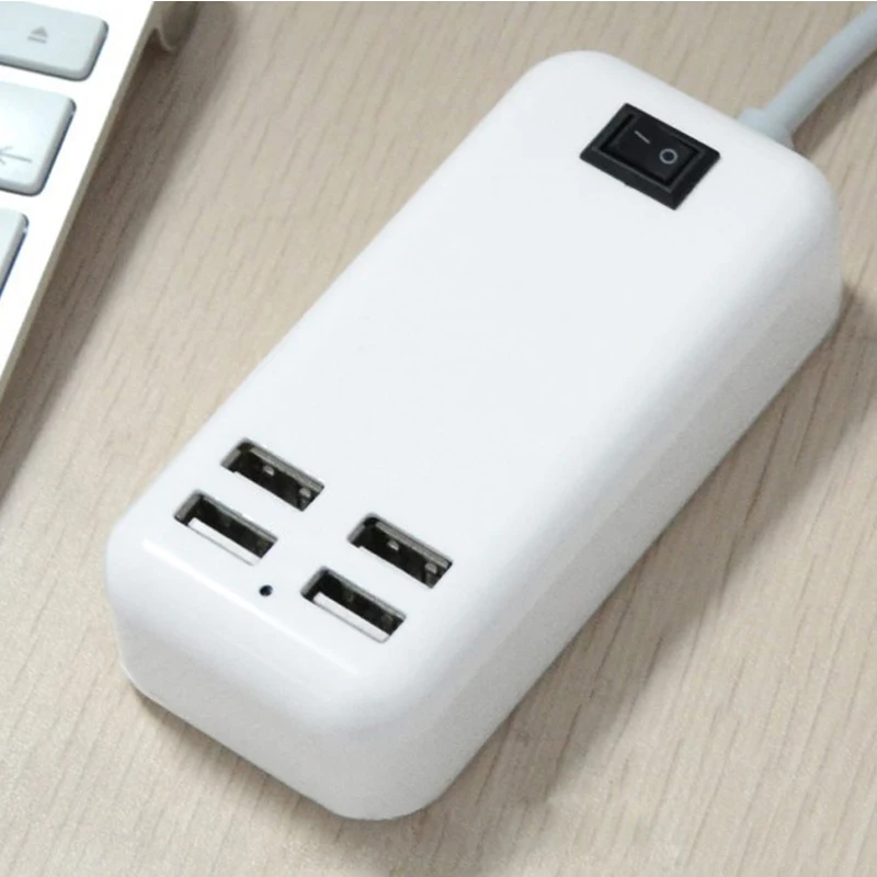 4 порта USB зарядное устройство док станция для iPhone X Samsung Galaxy S8 S9 Note 8 Быстрая
