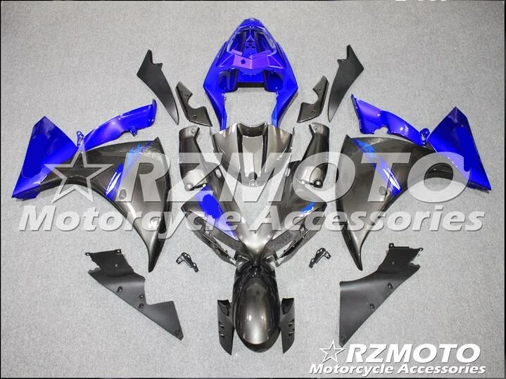

New ABS motorcycle Fairing For YAMAHA YZF-R1 2012- 2013-2014 Injection Bodywor sensational blue and black ACE No.634