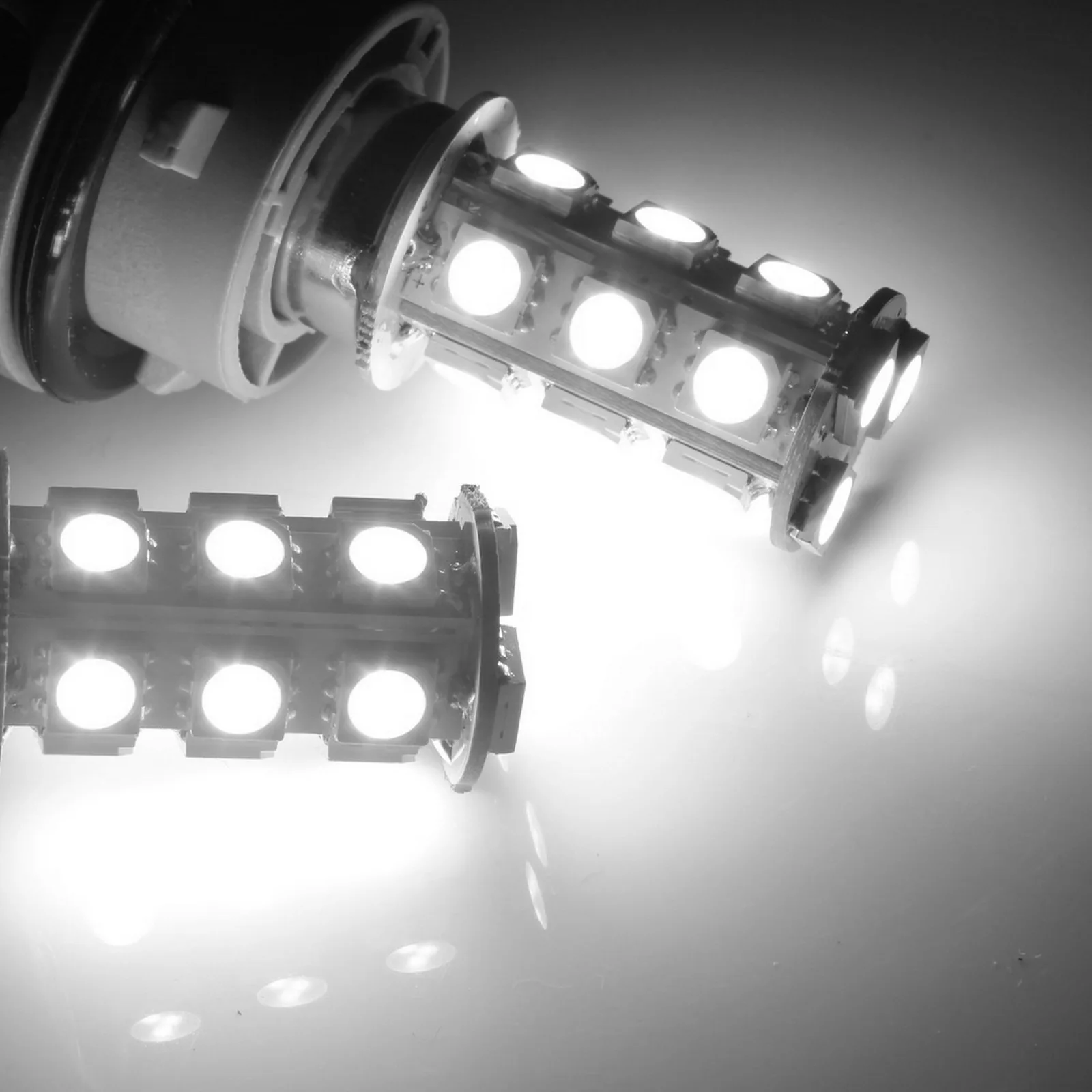 Светодиодный стоп сигнал ANGRONG 2x BAZ15d P21/4w 566 18 SMD для автопарковки белый|Сигнальная