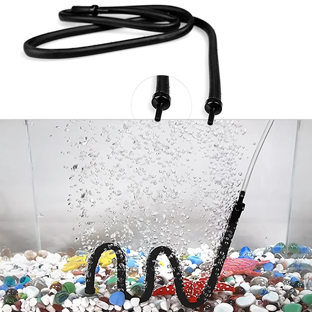 Air Stone Bubble Bar Wall Curtain Tube Rubber Hose Aquarium Pump