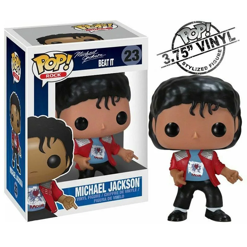 FUNKO POP Майкл Джексон BEAT IT BILLIE JEAN BAD Smooth Criminal виниловая экшн коллекция фигурок фигурка игрушки подарки для детей - Цвет: with retail box