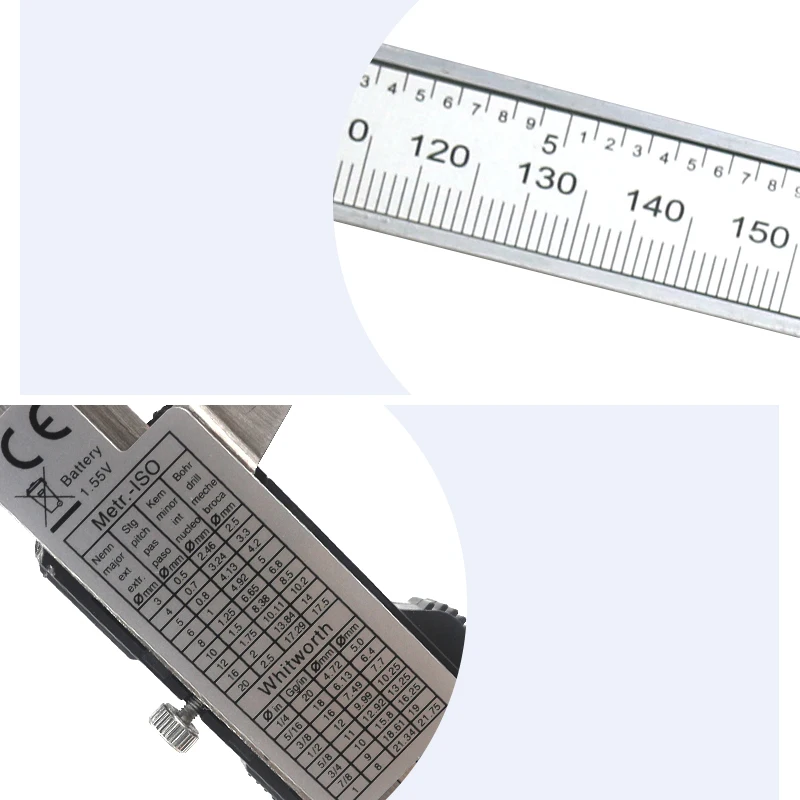 0-150 мм Электронный штангенциркуль цифровой штангенциркуль из нержавеющей стали линейка МИКРОМЕТР ЖК-измерительные инструменты