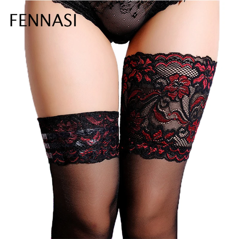 

FENNASI 2018 Lace flower women sexy tights Ultrathin Transparent elastic Pantyhose Slim Sukkahousut Meias