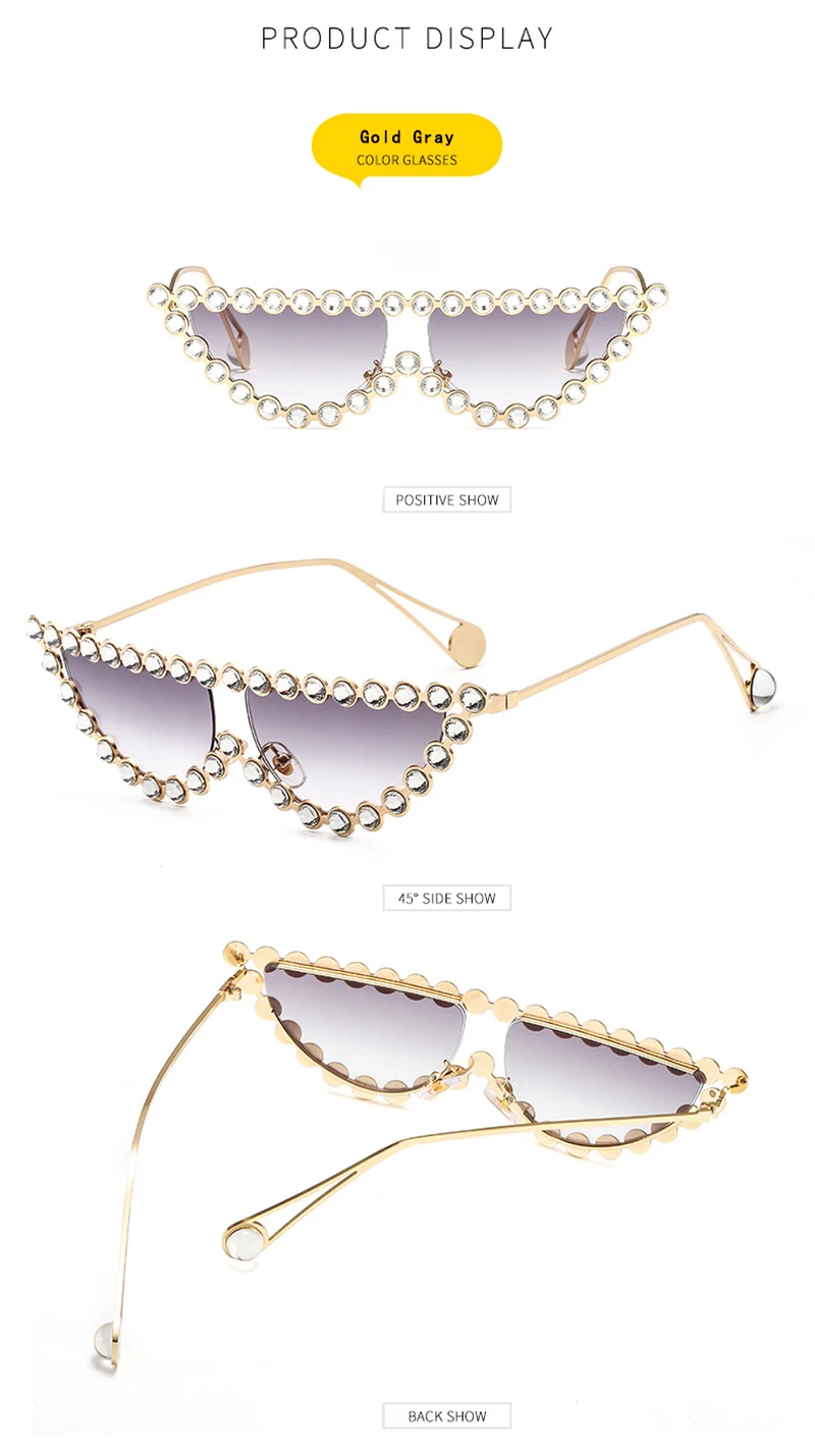 KeiKeSweet, модные брендовые женские солнцезащитные очки с бриллиантами, стразы, Роскошные, горячие лучи, Кристальные, женские, прозрачные, солнцезащитные очки