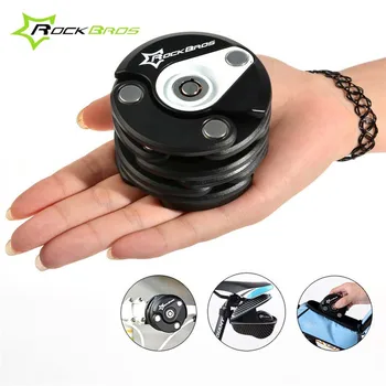 

Rockbros Professional Bicycle Lock Anti-theft Downhill Road Mountain Bike Lock Cycling Mini Foldable Security Chain Lock