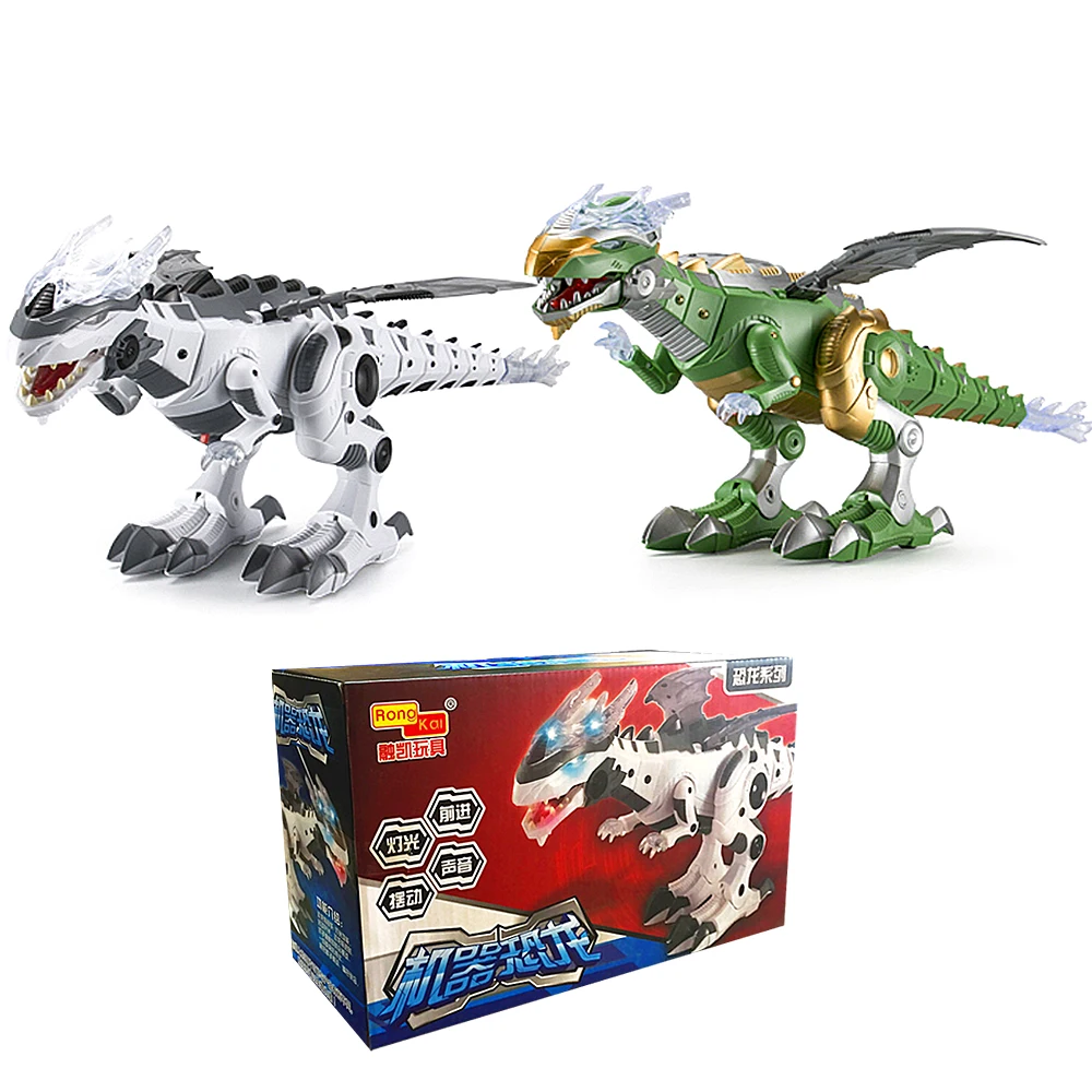 Robô com Luz o Envio Gratuito de Brinquedo Elétrico Grande Tamanho Andando Dinossauro Som Dinossauros Mecânicos Modelo Tyrannosaurus Rex 1pcs 8 dinossauros mecânicos modelo tyrannosaurus rex 1pcs