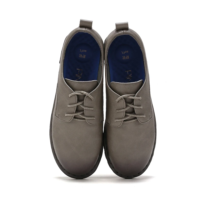 

Spring Autumn Female Shoes Small Leather Shoes Laces Soft Leather Leisure Flat Soles high quality England-style Moccasins Mujer