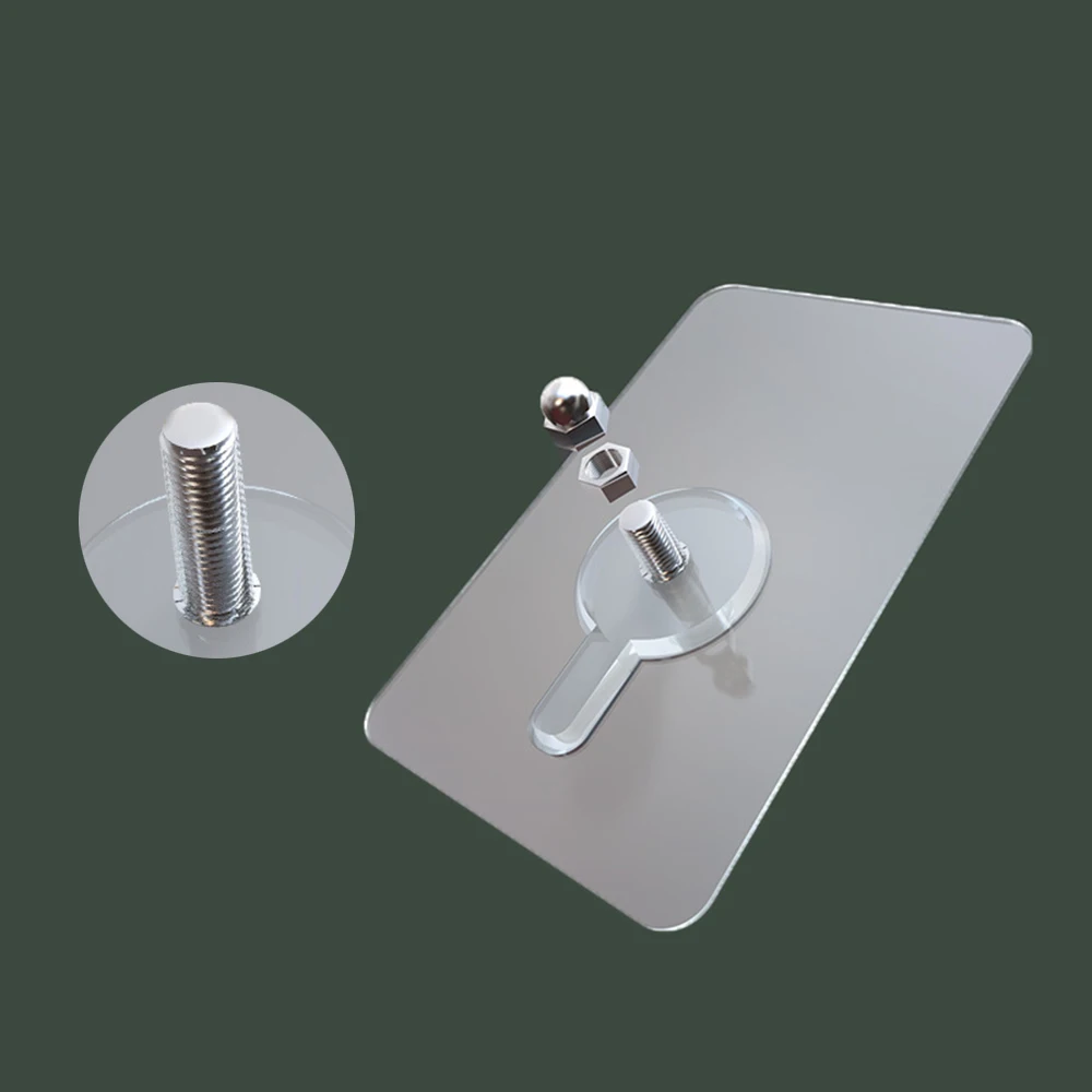 ПВХ крепкий клейкий гвоздь настенный плакат бесшовный настенный крючок водонепроницаемый прочный прозрачный кухня ванная комната винт крючок вешалка