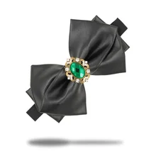 Подарочная коробка упакованная модная мужская женская искусственная Синтетическая кожа Стразы галстук-бабочка галстук для мужчин бабочка черная Свадебная вечеринка галстук-бабочка