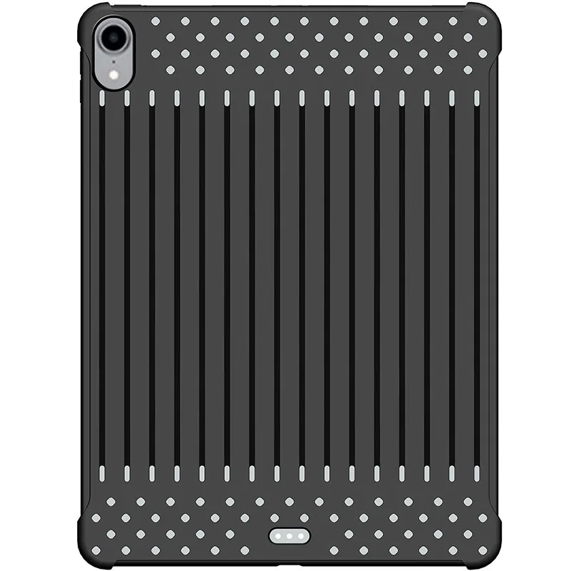 2018 New For ipad Pro 11 Inch Case TPU+Plastic Case Fashion Openwork Stripes Radiating Breathable For Apple Ipad Pro 11 Case (2)